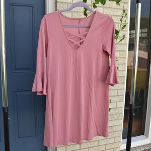 Blush Pink Loose Fitting Dress
